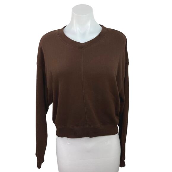 Something Navy Women's Long Sleeve Crew Neck Pullover Sweatshirt Top Size XXS - Picture 2 of 5